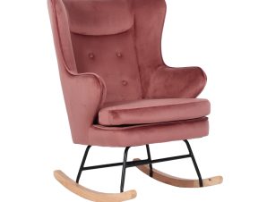 Liberta ROCKER Κουνιστή Πολυθρόνα Ροζ 71x86x102cm 01-3274