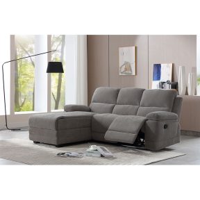 Liberta RELAX Καναπές Recliner Αριστερή Γωνία Γκρι 212x156x96cm 01-3319