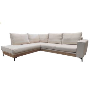 Liberta CAPRI Καναπές Cream με Αριστερή Γωνία 280x230x80cm 01-3448