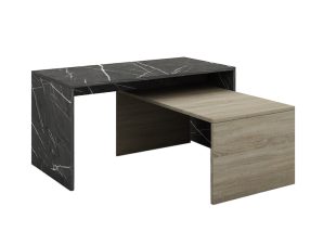 Liberta PETRA DUO Coffee Table Πέτρα Sonoma Σκούρο 90x45x45cm 04-0460