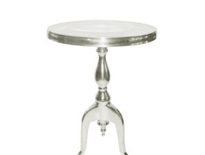 Liberta LUI Side Table Ασημί Φ41x56cm 04-0544