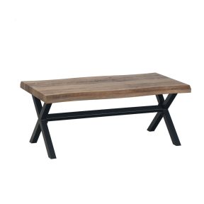 Liberta BRICK Coffee Table Καρυδί/Μαύρο 110x60x45cm 04-0564