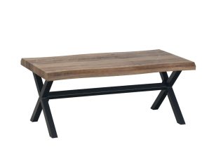 Liberta BRICK Coffee Table Καρυδί/Μαύρο 110x60x45cm 04-0564