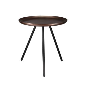 Liberta CALIPER 46 Side Table Χάλκινο/Μαύρο Φ45x46cm 04-0627