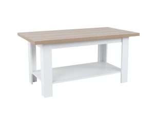 Liberta COTTAGE Coffee Table Λευκό/Φυσικό 110x60x53cm 04-0875