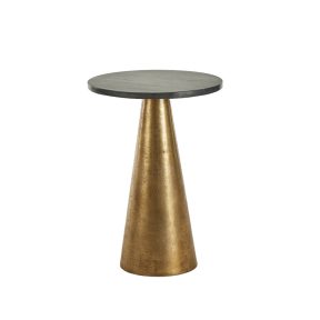 Liberta CONO Coffee Table Μαύρο Antique Brass Φ36x51cm 04-0884