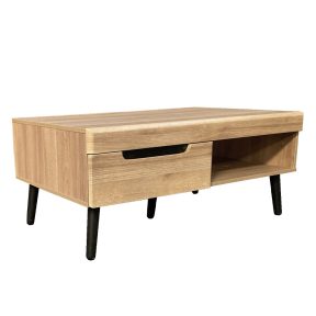 Liberta GRIF Coffee Table Φυσικό/Μαύρο 107x67x46cm 04-1008