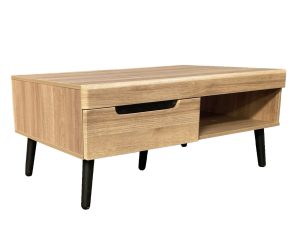 Liberta GRIF Coffee Table Φυσικό/Μαύρο 107x67x46cm 04-1008