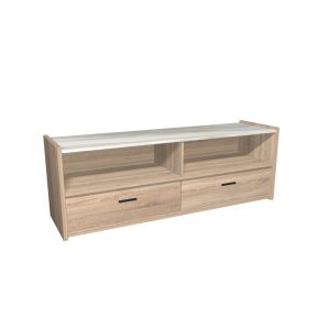 Liberta TOWN TV Stand Sonoma/Λευκό Μάρμαρο 145x39x50cm 05-0450