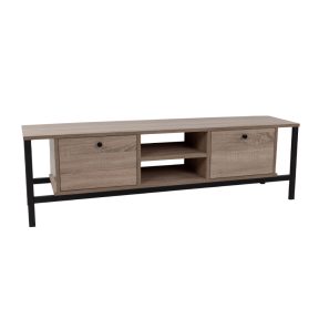 Liberta OGGI TV Stand Sonoma/Μαύρο 150x35x45cm 05-0547