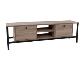 Liberta OGGI TV Stand Sonoma/Μαύρο 150x35x45cm 05-0547