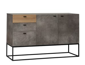 Liberta DELTA Μπουφές Cement Dark Oak 136x41x82cm 05-0608