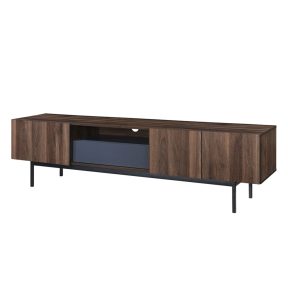 Liberta GROOVES TV Stand Καρυδί/Γκρι με 3 Πορτάκια και 1 Συρτάρι 180x40x50cm 05-0668