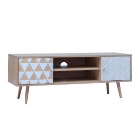 Liberta TRIANGLE TV Stand Sonoma με Pattern 120x40x45cm 05-0677