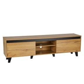 Liberta ARABICA TV Stand Sonoma/Μαύρο 170x38x49cm 05-0746