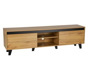 Liberta ARABICA TV Stand Sonoma/Μαύρο 170x38x49cm 05-0746