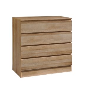 Liberta POLO Κομότα Oak με 4 Συρτάρια 76x40x81cm 09-1788