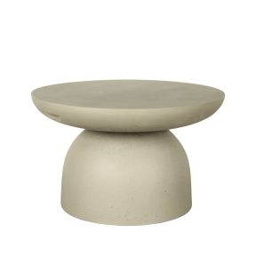 Liberta PEBBLE Coffee Table Cement Ανοιχτό Φ70x42cm 22-0100