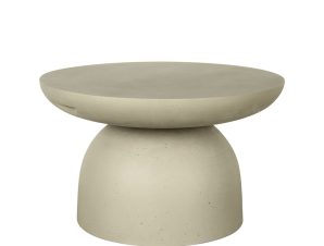 Liberta PEBBLE Coffee Table Cement Ανοιχτό Φ70x42cm 22-0100