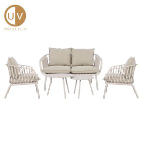 Liberta BINGO Σετ Σαλόνι Off White 124x66x68cm 22-0107