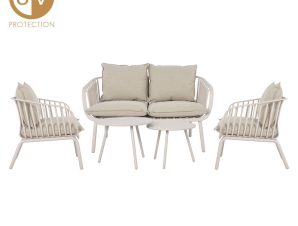 Liberta BINGO Σετ Σαλόνι Off White 124x66x68cm 22-0107