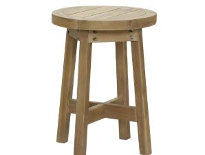 Liberta ANASA Side Table Φυσικό Φ40x48cm 22-0148