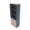 Liberta BLOCK 200 Βιβλιοθήκη Sonoma/Γκρι Σκούρο με 2 Πορτάκια 80x40x200cm 24-0494