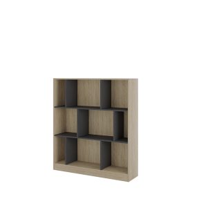 Liberta MAZE 117 Βιβλιοθήκη Χαμηλή Sonoma/Γκρι Σκούρο 117x30x130cm 24-0586