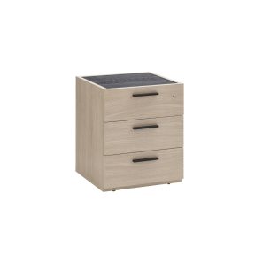 Liberta DAVINCI Συρταριέρα Sonoma/Μαύρο Oak με 3 Συρτάρια 50×47.2×61.2cm 24-0626