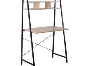 Liberta EIFFEL Γραφείο Sonoma/Μαύρο 84x46x142cm 28-0124