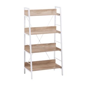 Liberta ONE STEP UP Βιβλιοθήκη Sonoma/Λευκή με 4 Ράφια 60x35x117cm 28-0221