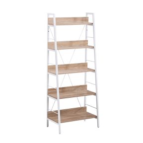 Liberta ONE STEP UP Βιβλιοθήκη Sonoma/Λευκή με 5 Ράφια 60x35x149cm 28-0222